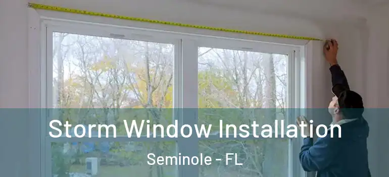  Storm Window Installation Seminole - FL