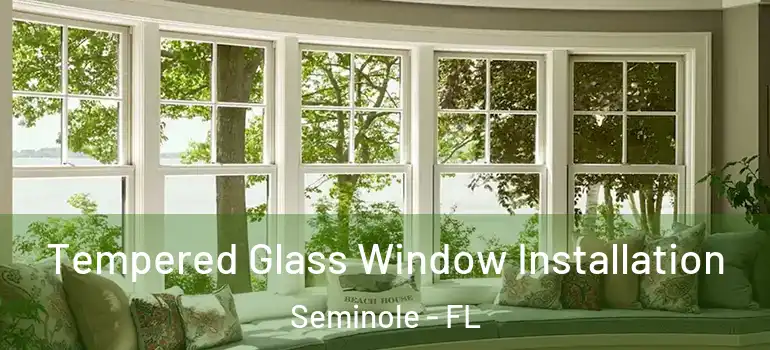  Tempered Glass Window Installation Seminole - FL